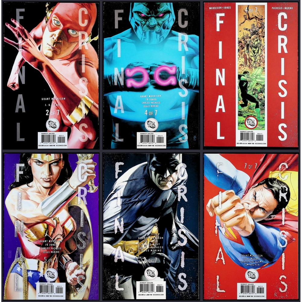 DC Comics Final Crisis #2-7 Variant 7x Lot Pacheco Darkseid 1st Calvin Ellis